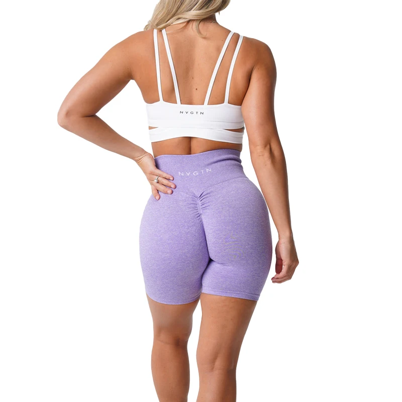 Top Trends: Nvgtn Scrunch Seamless Shorts Spandex Shorts Woman Fitness Elastic Breathable Hip-lifting Leisure Sports Running Shoppable Styles