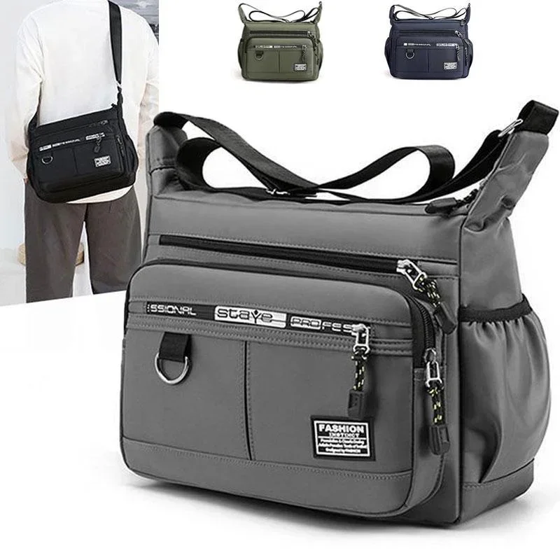 Top Trends: Men Oxford Messenger Bags Crossbody Bag Waterproof Bags Multifunction Briefcase Travel Work Handbags With Adjustable Strap Shoppable Styles