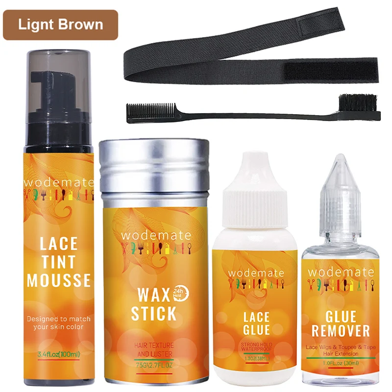 Top Trends: Lace Tint Mousse Wig Tint Spray For Wig+ Lace Front Wig Glue Waterproof Lace Glue Invisible + Wax Stick Glue For Lace Wigs Shoppable Styles