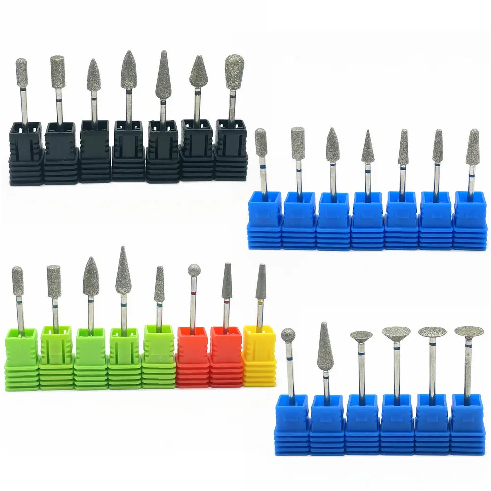 Top Trends: 1Pcs 3/32&quot; Nail Drill Bits Diamond Cutters For Manicure Cuticle Clean Burr Diamond Mill Nails Accessories Tool Shoppable Styles