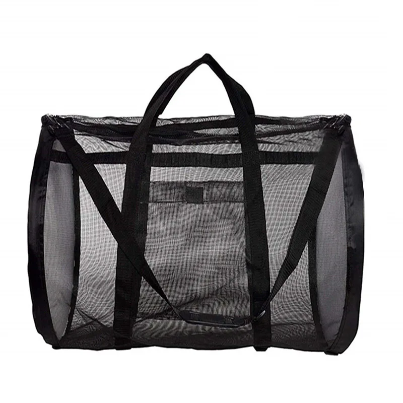 Top Trends: High Capacity Women Mesh Transparent Bag Beach Foldable Preservation Large Picnic Beach Bags Shoulder Bags Tote Shoppable Styles