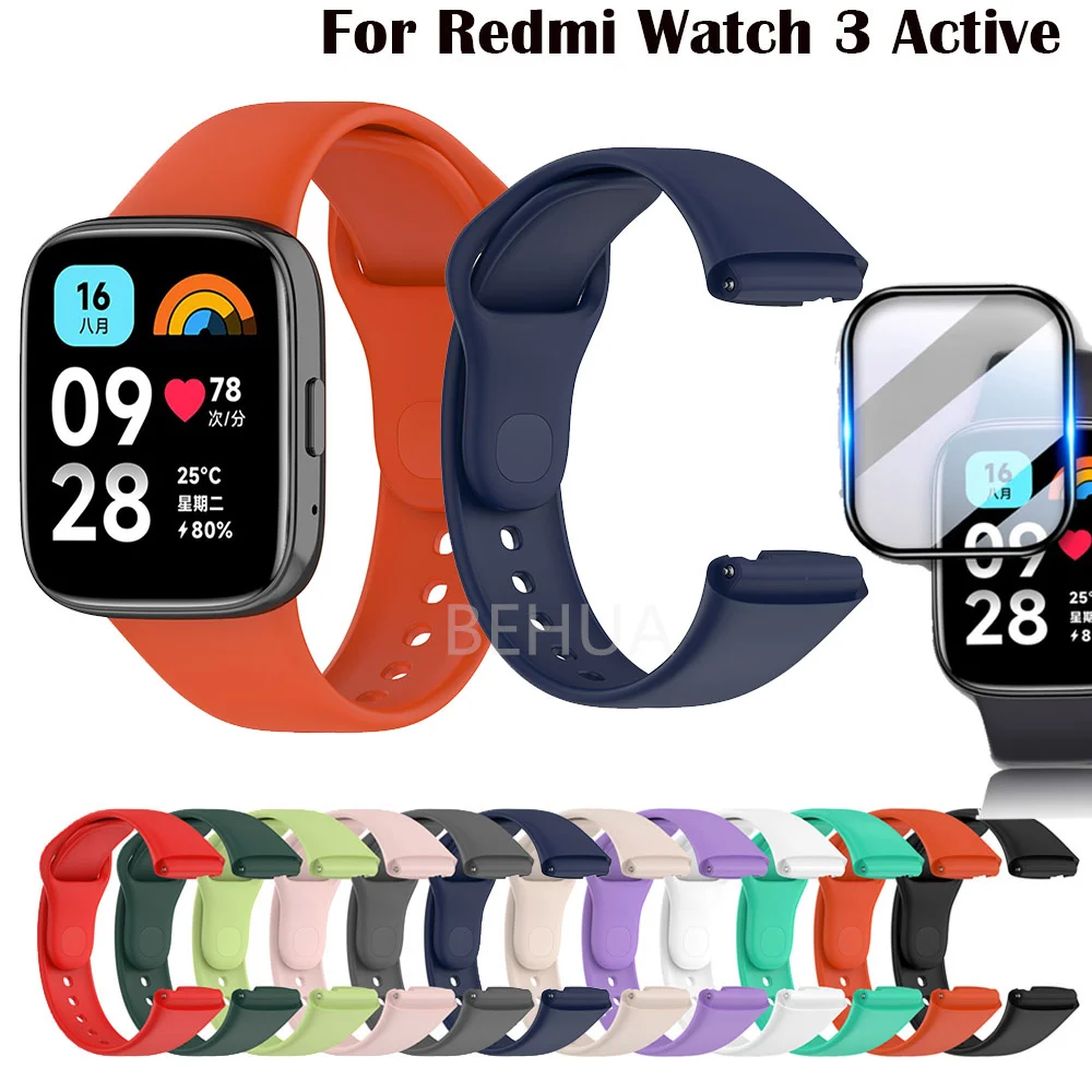 Top Trends: Silicone Band Strap For XiaoMi Redmi Watch 3 Active / For Redmi Watch 3lite Watchstrap Smart Sport WristBand Bracelet Replacement Shoppable Styles