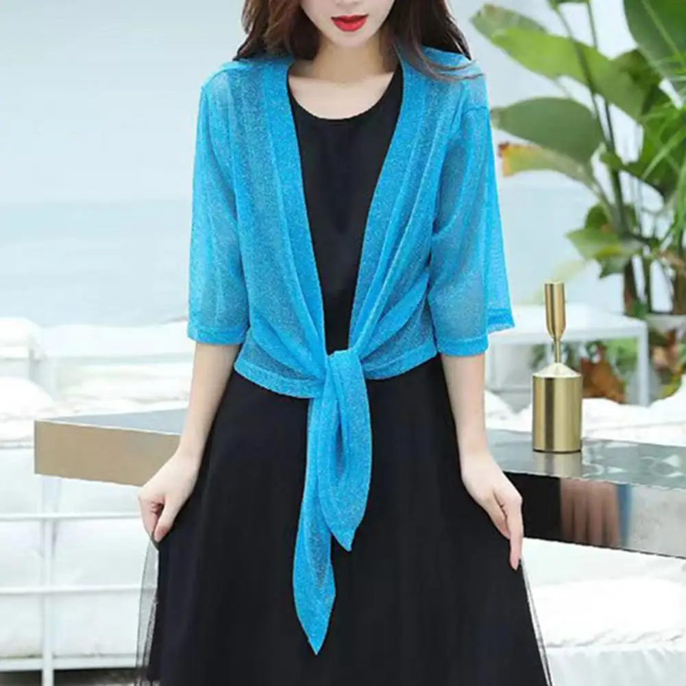 Top Trends: Summer Cardigan Ladies Sexy Thin Sunscreen Short Jacket Ling Dress Thin Short Coat Short Type Shawl Sunscreen Jacket Cardigan Shoppable Styles