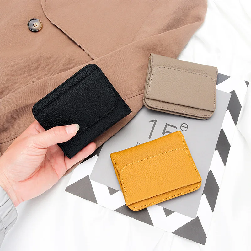 Top Trends: Brand Design Mini Wallet Women Genuine Leather Wallets Fashion New Coin Purse Short Wallet Female Small Woman Wallets And Purses Shoppable Styles