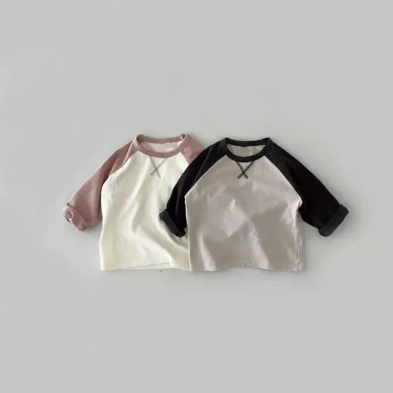 Top Trends: 2023 New Baby Long Sleeve T Shirt Cute Infant Cotton Tops Baby Boy Girl Casual T Shirt Loose Kids Bottoming Shirts Clothes Shoppable Styles