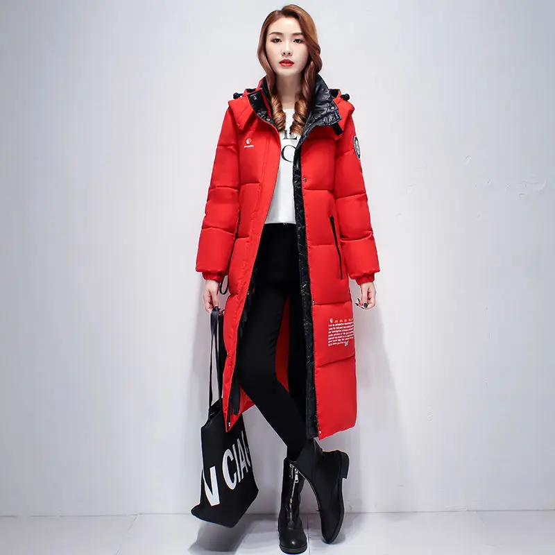 Top Trends: Winter Women&#039;s Cold Coat Parkas Super Hot Coats Jackets Hooded Long Padded Jacket Cheap Wholesale Women Clothing Korean Fashion Shoppable Styles