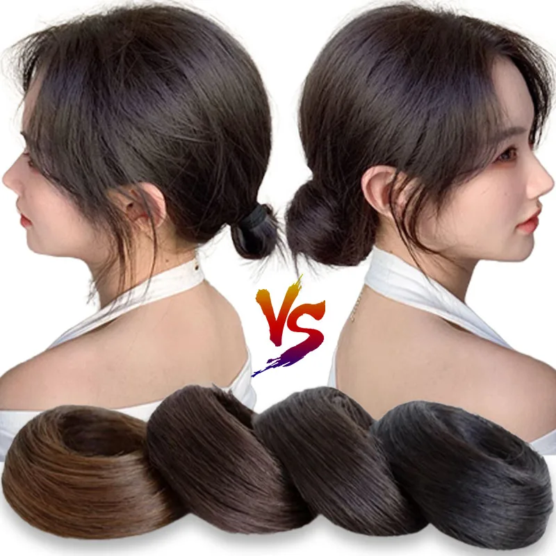 Top Trends: For Women Synthetic Hair Bun Curly Straight Hair Messy Bun Scrunchies Updo Hair Bands Elastic Band Hairpieces Volume Fringe Fake Shoppable Styles