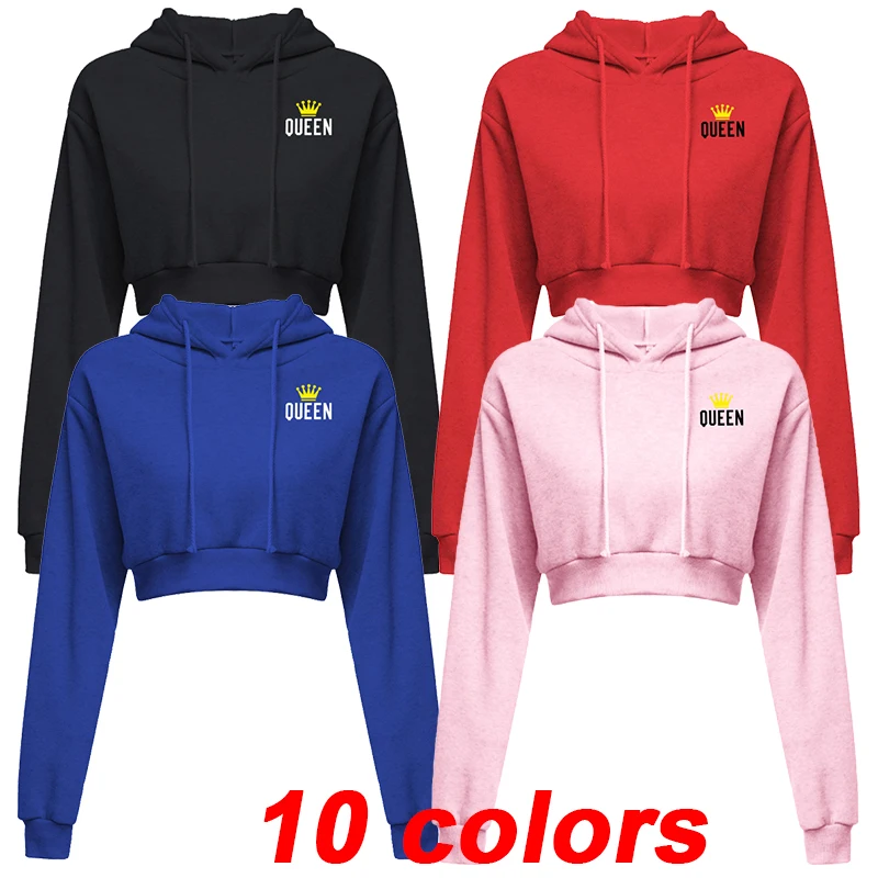 Top Trends: New Fashion Women&#039;s Hoodie Sweatshirt Short Top Sports Pullover Hoodie Women&#039;s Autumn And Winter Clothing Short Top Hoodie Shoppable Styles