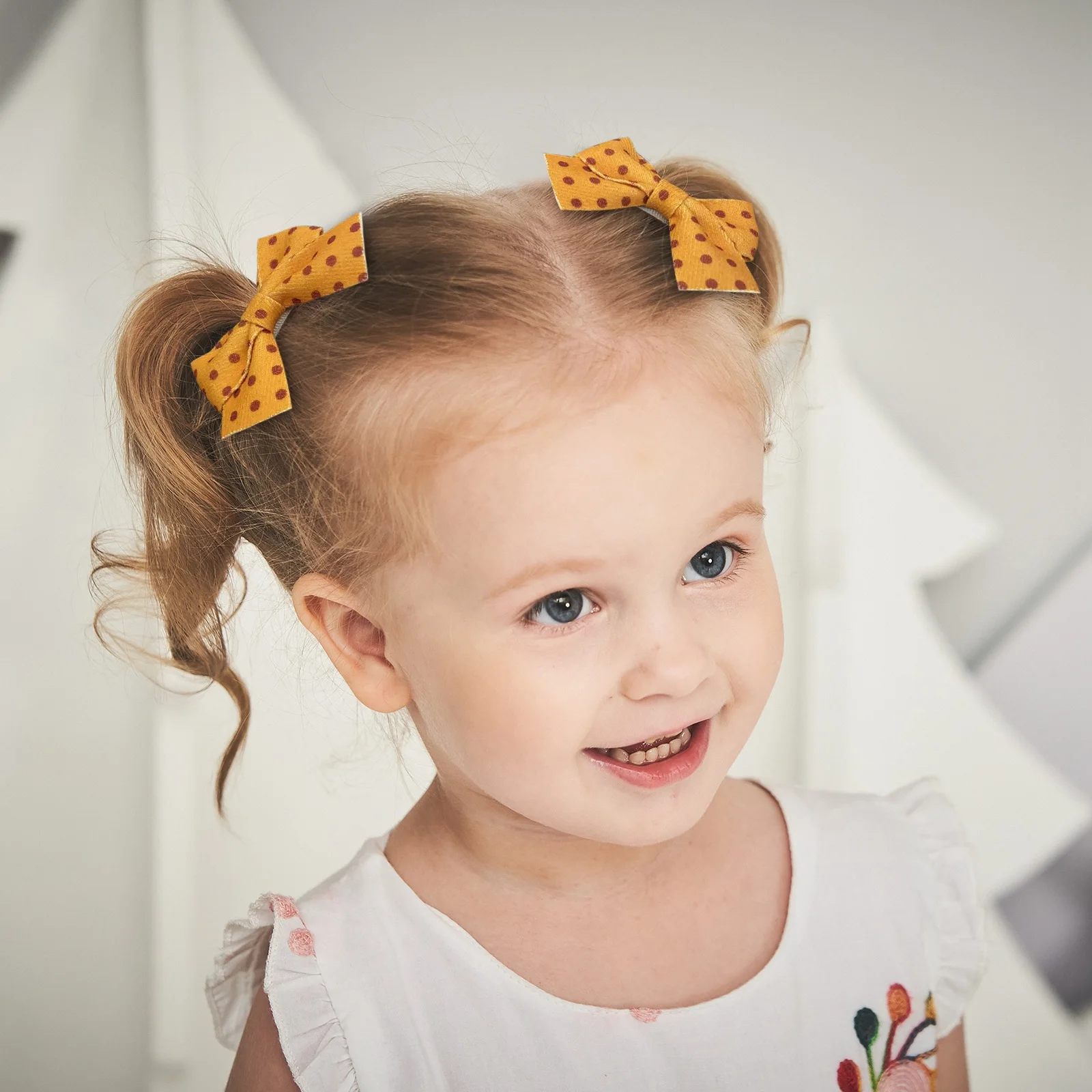 Top Trends: 4Pcs / Set Leopard Printed Bowknot Hair Clips For Cute Baby Girls Solid Bows Hairpins Barrettes New Headwear Kids Hair Accessories Shoppable Styles - Image 3