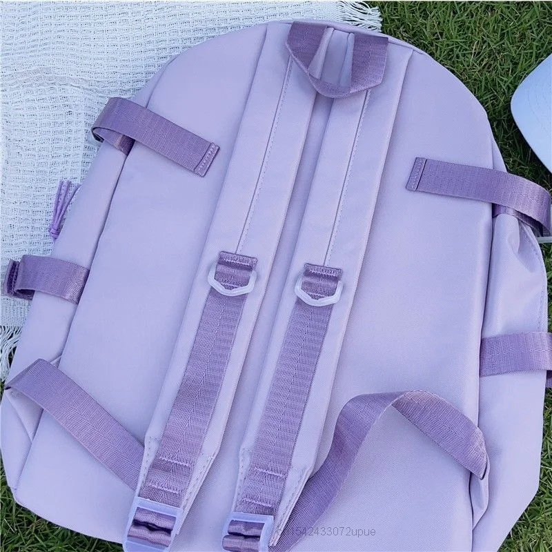 Top Trends: Sanrio Bags Cartoon Kuromi New Purple Backpack Large Capacity Y2k Student Schoolbags Women Korean Style Aesthetic Shoulder Bag Shoppable Styles - Image 2