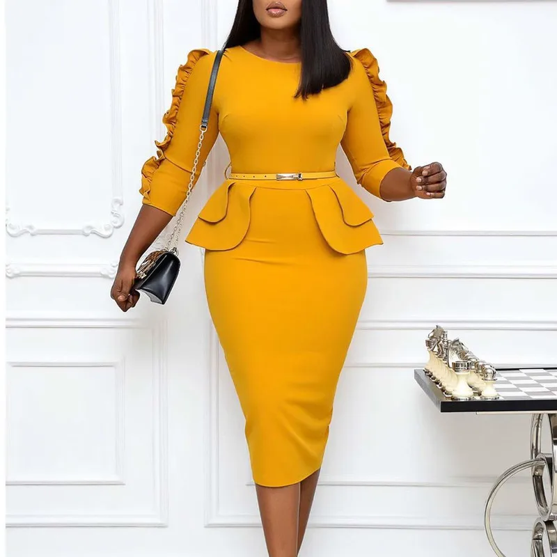 Top Trends: Bodycon African Dresses For Women Pencil Robe African Femme Bandage Dress Dashiki Kaftan Dress Africa Plus Size Boho Clothing Shoppable Styles