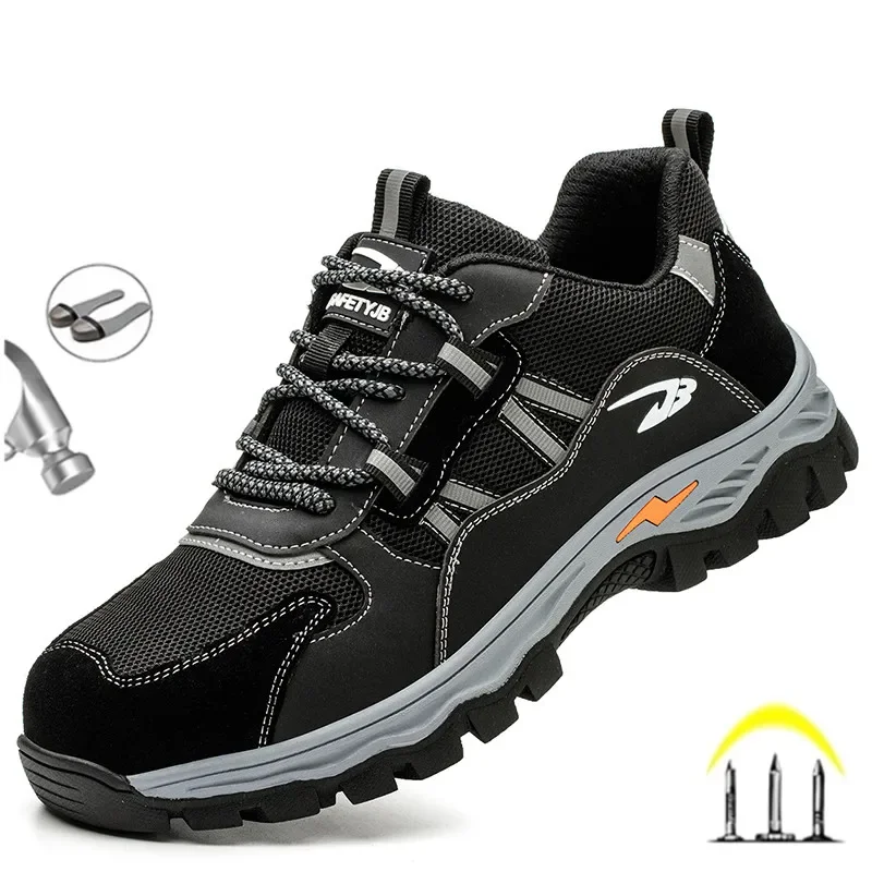 Top Trends: Latest 2023 Steel Toe Cap Climbing Shoes Indestructible Anti Nail Safety Work Shoes Anti Smashing Male Footwear Boots Shoppable Styles