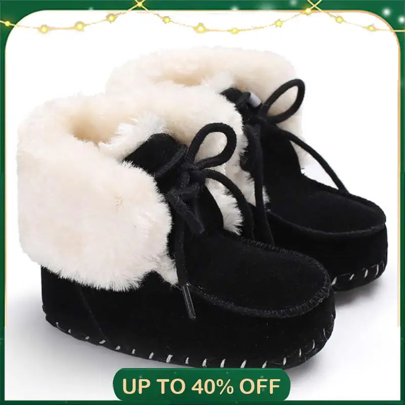 Top Trends: Winter Baby Shoes For Baby Girls Boys Infant Soft Sole First Walkers Toddle Lace-Up Shoes Newborn Booties Prewalker 0-18 Mouths Shoppable Styles