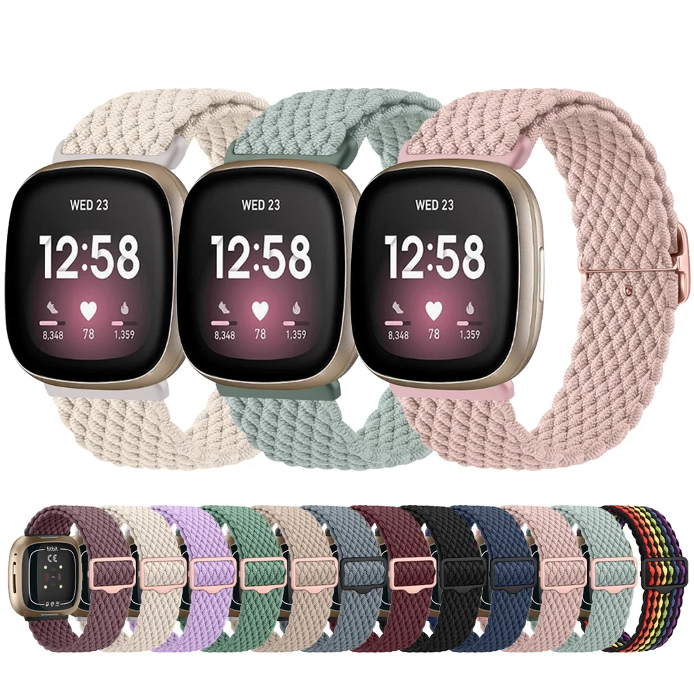 Top Trends: New Arrival Braided Band For Fitbit Versa 3 / Versa 4 Strap Bracelet Adjustable Wristband For Fitbit Sense / Sense 2 Watchband Shoppable Styles