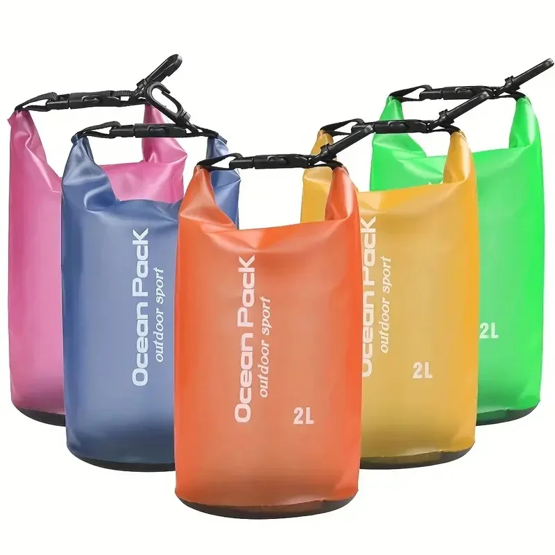 Top Trends: Outdoor Dry Bag Waterproof PVC Foldable Phone Pounch Boating Kayaking Camping Backpack Light Weight Swimming Storage Bag Shoppable Styles