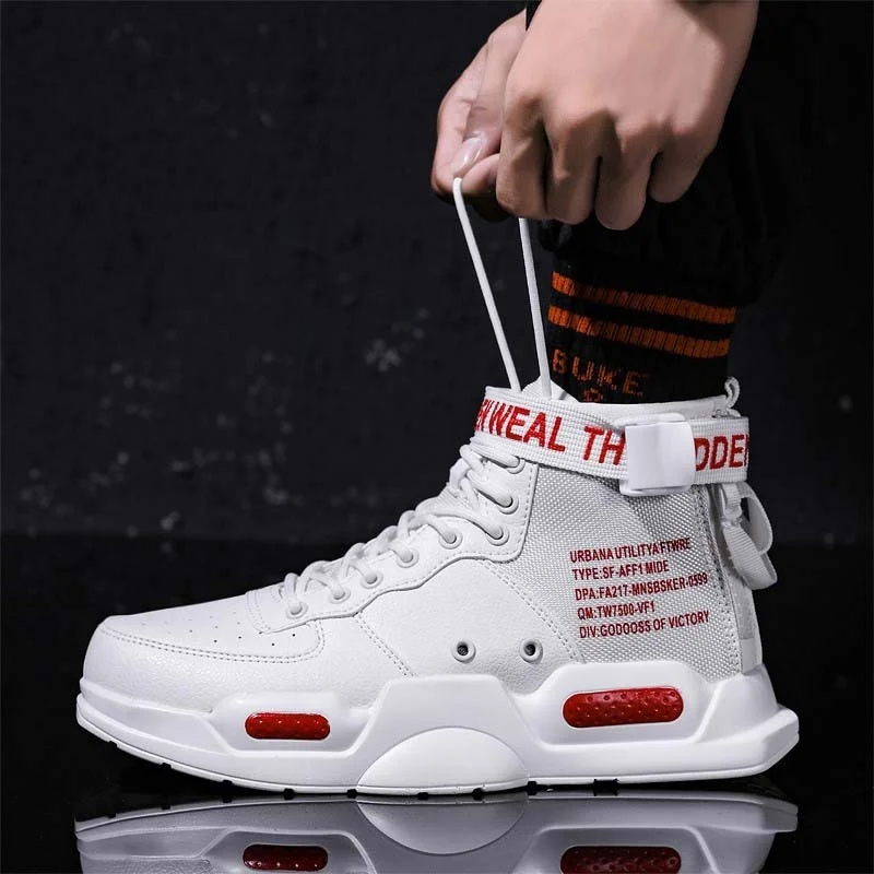 Top Trends: Brand New Mens High Top Sneakers Outdoor Basketball Shoes Male White Sneakers Comfortable Casual Sports Shoes Zapatillas Hombre Shoppable Styles - Image 2