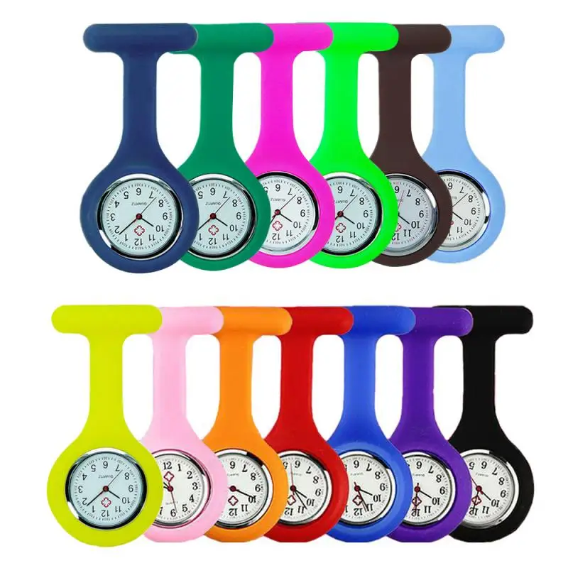 Top Trends: High Quality Silicone Nurse Watch Solid Medical Pocket Watch Pin Pocket Watch Hanging Watch Brooch Decor Quartz Shoppable Styles