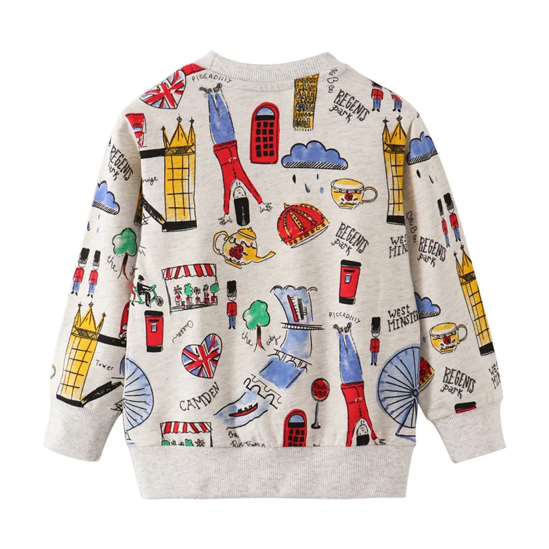 Top Trends: Jumping Meters Clearance Children's Long Sleeve Sweatshirts Cotton Animals Applique Fashion Kids Hoodies Tops Shoppable Styles - Image 2