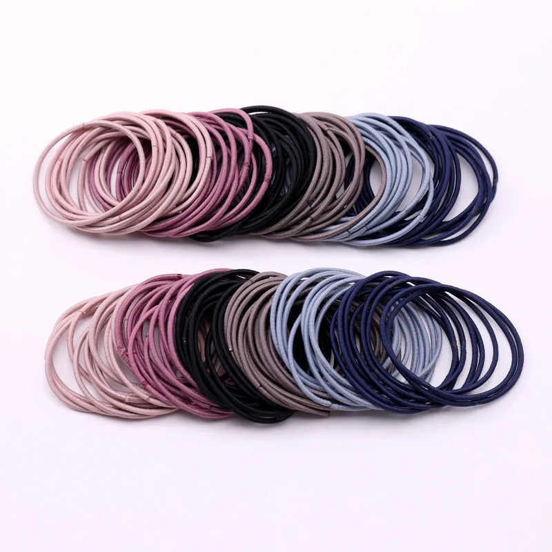 Top Trends: 30 / 50 / 100pcs Hair Tie Girls With Black Hair Tie High Elastic Rubber Band For Women Men Thin Hair Tie Hair Accessories Hair Ties Shoppable Styles