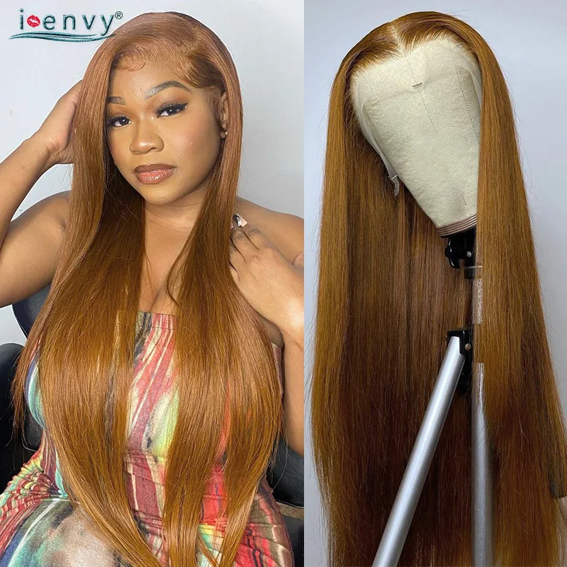 Top Trends: 13X6 Colored Straight Lace Front Human Hair Wigs Ginger Blonde 13X4 Hd Lace Frontal Wig Prepluck 34 Inch Burgundy Lace Front Wig Shoppable Styles