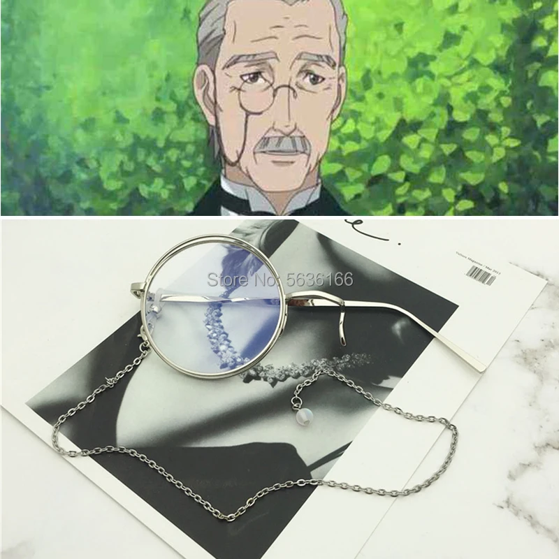 Top Trends: Black Butler Tanaka Kuroshitsuji Claude Faustus Monolithic Glasses Cosplay Glasses Eyewear Cosplay Accessories Shoppable Styles