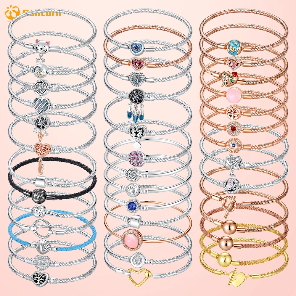 Top Trends: Danturn 925 Sterling Silver Bracelets Crown Butterfly Bus Sisterly Love Cherry Bracelets Women Bracelets Fashion Charm Bracelets Shoppable Styles