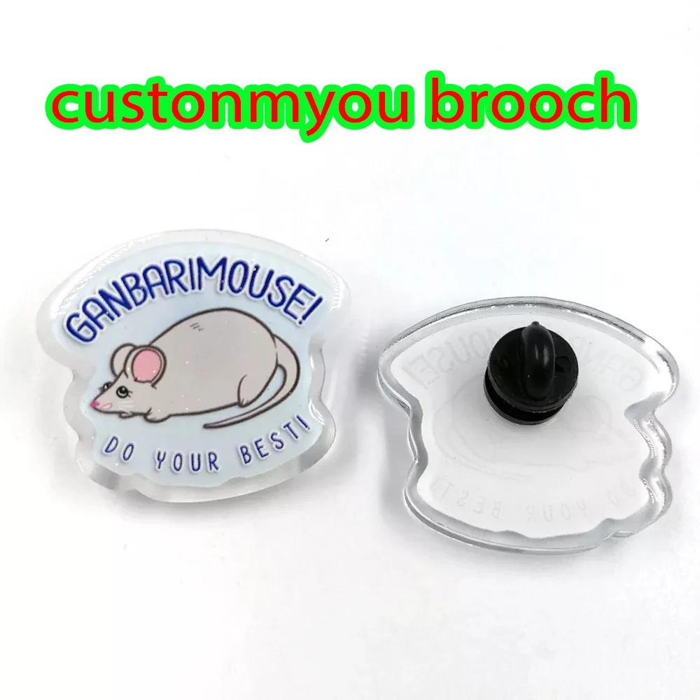 Top Trends: Custom Anime Cute Plastic Acrylic Pins Cartoon Photo Customized Logo Personalized Badge Popular Gifts Brooches Fashion Shoppable Styles