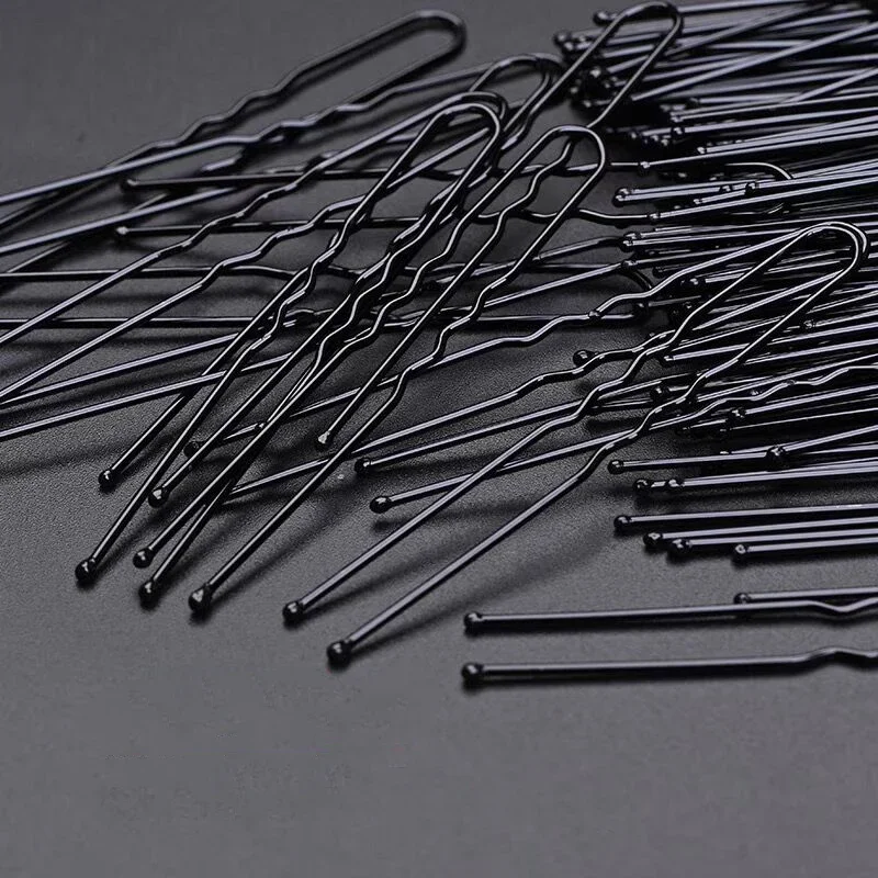 Top Trends: 4 / 6cm Black Hair Clips Bobby Pins Simple Metal BB Hairpins Barrettes Fashion Invisible Waved Hairgrips Bridal Fixed Headwear Shoppable Styles - Image 5