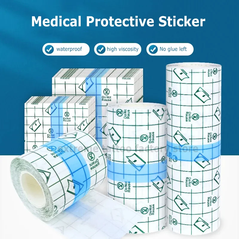 Top Trends: Medical Bandage Waterproof Tattoo Wound Repair Film Transparent Dressing Skin Breathable Adhesive Bandage Tape Plaster Sticker Shoppable Styles