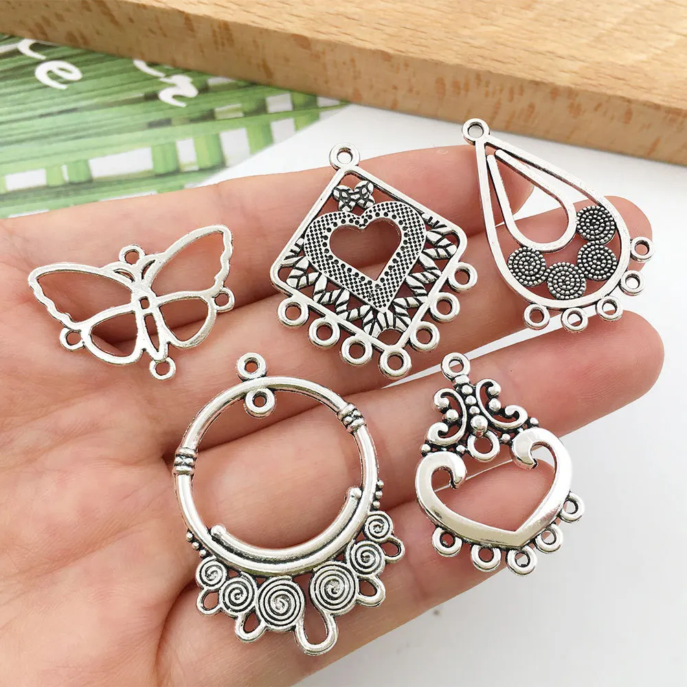 Top Trends: 20PCS Retro Ethnic Hanging Head Earrings Connector For Jewelry Making Bracelet Necklace Connecting Link DIY Accessories Supplies Shoppable Styles - Image 4