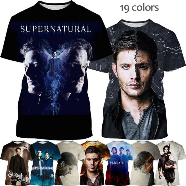 Top Trends: Summer Supernatural 3D Printed T-shirt New Fashion Casual Top Tees Street Harajuku T-shirt Shoppable Styles