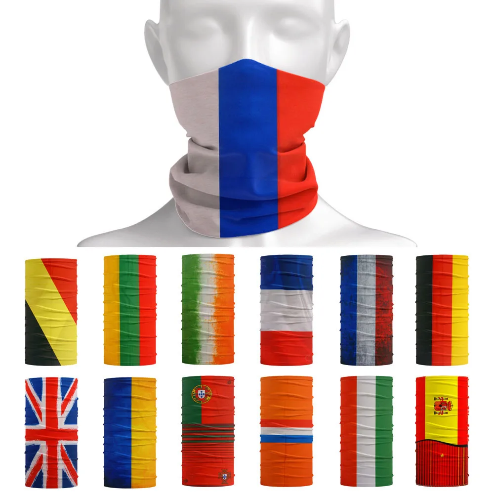 Top Trends: European Countries Face &amp; Neck Gaiter National Flag Bandana Outdoor Headband Tube Dustproof Cycling Scarf Running Headwear Snood Shoppable Styles