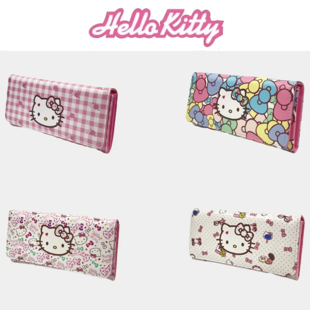 Top Trends: Hello Kitty Woman Purse Girl Cartoon Fashion Long Change Storage Multi-card Large Capacity Button Wallet Sanrio Peripheral Gifts Shoppable Styles