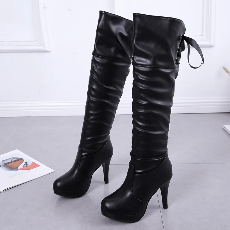 Top Trends: 2022 New Women Boots Classics Red Sole Shoes Luxury Fashion Autumn Soft Leather Elegant Comfortable Knee High Boots Woman Ladies Shoppable Styles