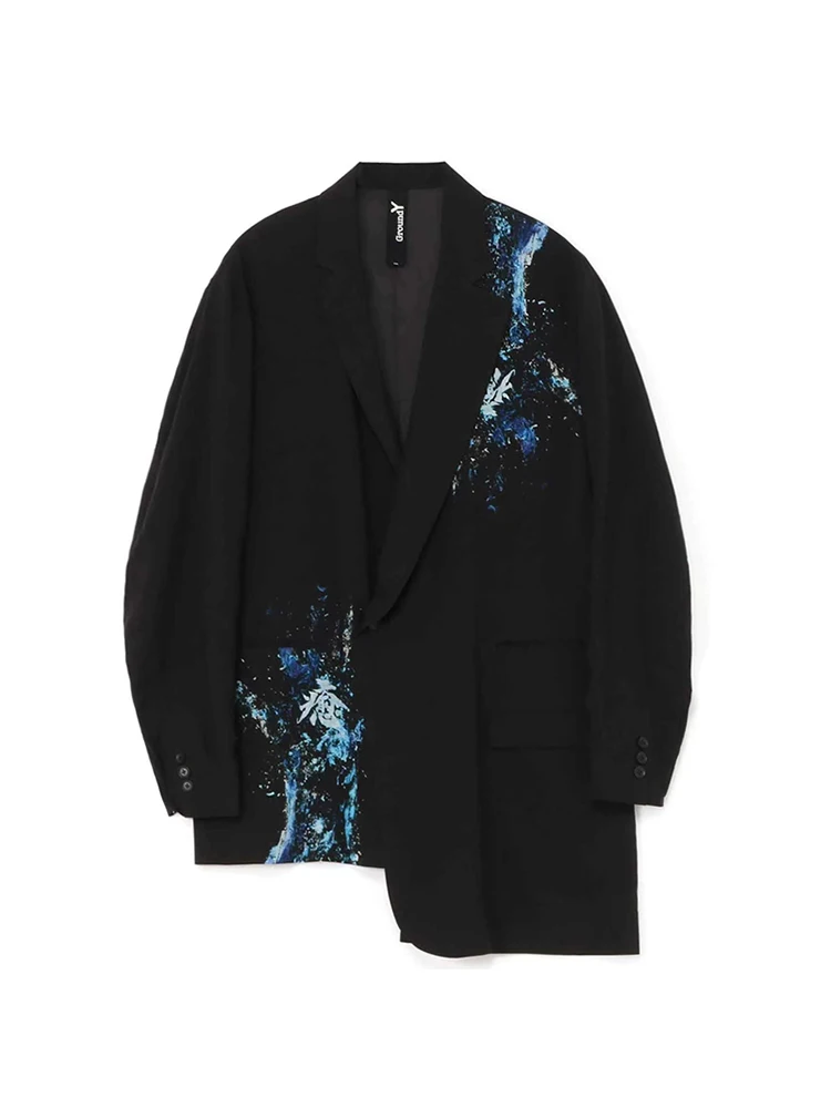 Top Trends: Bilateral Asymmetry Design Unisex Blazers Yohji Yamamoto Men Homme GroundY Blazers Oversied Jacket For Man's Clothes For Woman Shoppable Styles