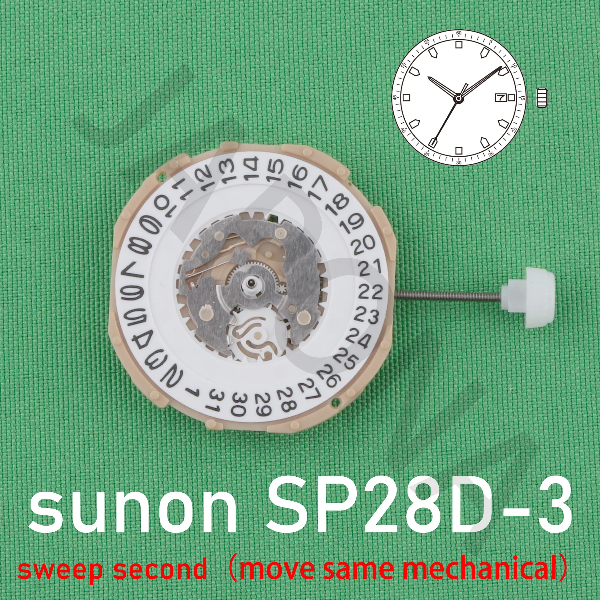 Top Trends: Sp28 Movement Chinese Sunon Sp28d-3 Movement Sweep Second Movement With Date Move Same Machinery Movement Replace 2115 Movement Shoppable Styles