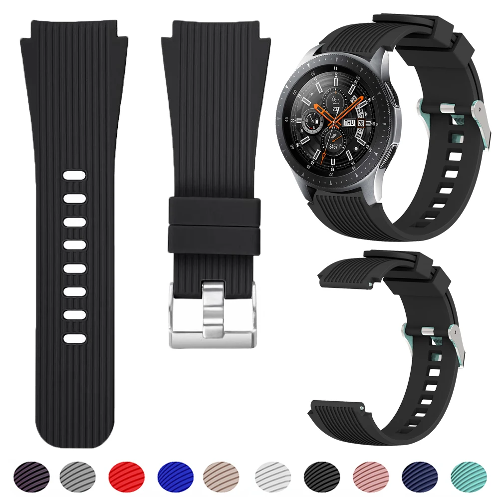 Top Trends: 22mm Silicone Bands For Samsung Galaxy Watch 3 45mm / Gear S3 Classic / Frontier / Huawei Watch GT 2 3 Pro 46mm Amazfit GTR / Pace Strap Shoppable Styles