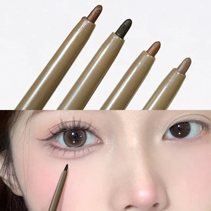 Top Trends: Matte Lying Silkworm Eyeliner Gel Pen Lasting Waterproof Not Blooming Quick Drying Eye Liner Pencil Brown Eye Shadow Pen Makeup Shoppable Styles