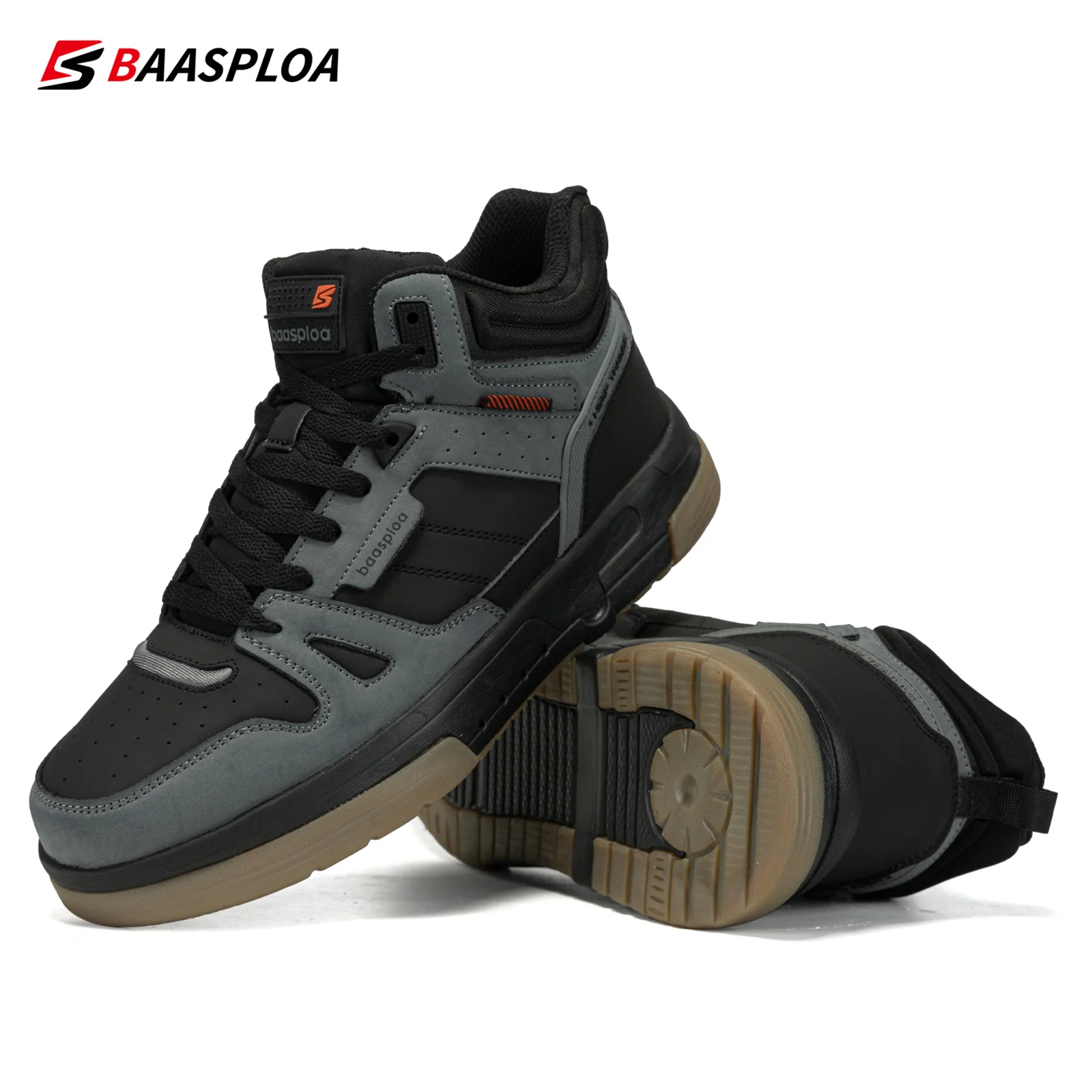 Top Trends: Baasploa Men Winter Sneakers Casual Skateboard Shoes For Men Waterproof Plush Warm Cotton Shoes Non-Slip Outdoor Male Sneakers Shoppable Styles