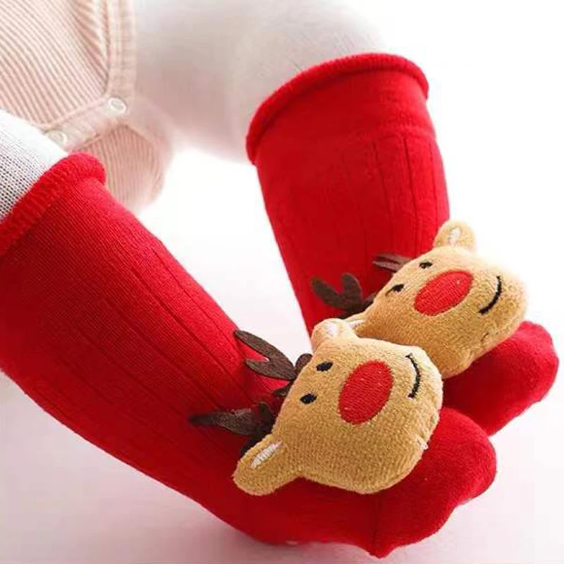 Top Trends: Children&#039;s Socks Clothes Newborns Baby Infant Christmas Cotton Warm Toddlers Kids Anti-slip New Year Elk Santa Claus Girl Boy Shoppable Styles