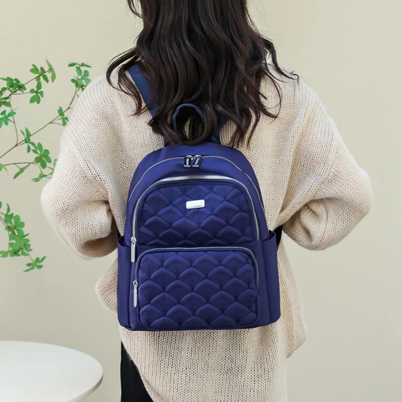 Top Trends: 2023 New Women Nylon Backpacks Multi-Layers Casual Travel Bags Embroidery School Bags For Teenager Girls Mochila Feminino Shoppable Styles - Image 5