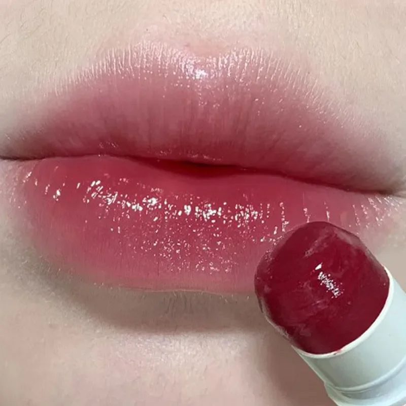 Top Trends: Cute Fruit Lip Balm Peach Tea Color Lipgloss Natural Lasting Moisturizing Lighten Lip Lines Color Changing Jelly Plump Lip Care Shoppable Styles