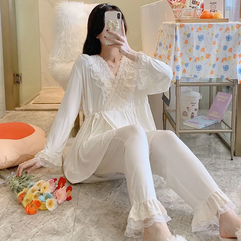 Top Trends: Breastfeeding Maternity Pajamas Nursing Nightgown Hospital Nightdress Woman Childbirth Pregnancy Sleepwear Shoppable Styles