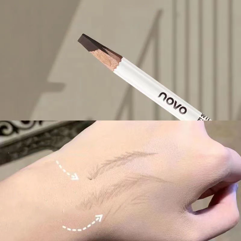 Top Trends: NOVO Eyebrow Pencil High Quality Professional Waterproof Tattoo Eyebrow Branded Makeup Products Long Lasting Permanent Free Ship Shoppable Styles - Image 3