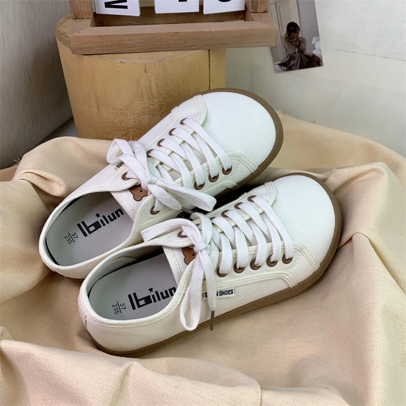 Top Trends: Women Sneakers Summer Casual Platform Canvas Shoes Lace-Up Flats Ladies Trainers Female Sport Shoes Zapatillas Mujer Shoppable Styles - Image 5