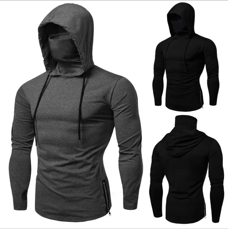 Top Trends: Factory Direct Sales Solid Color Autumn Leisure Fitness Sweatshirt Men's Thin Sweater Hooded Long-sleeved Hoodie Shoppable Styles