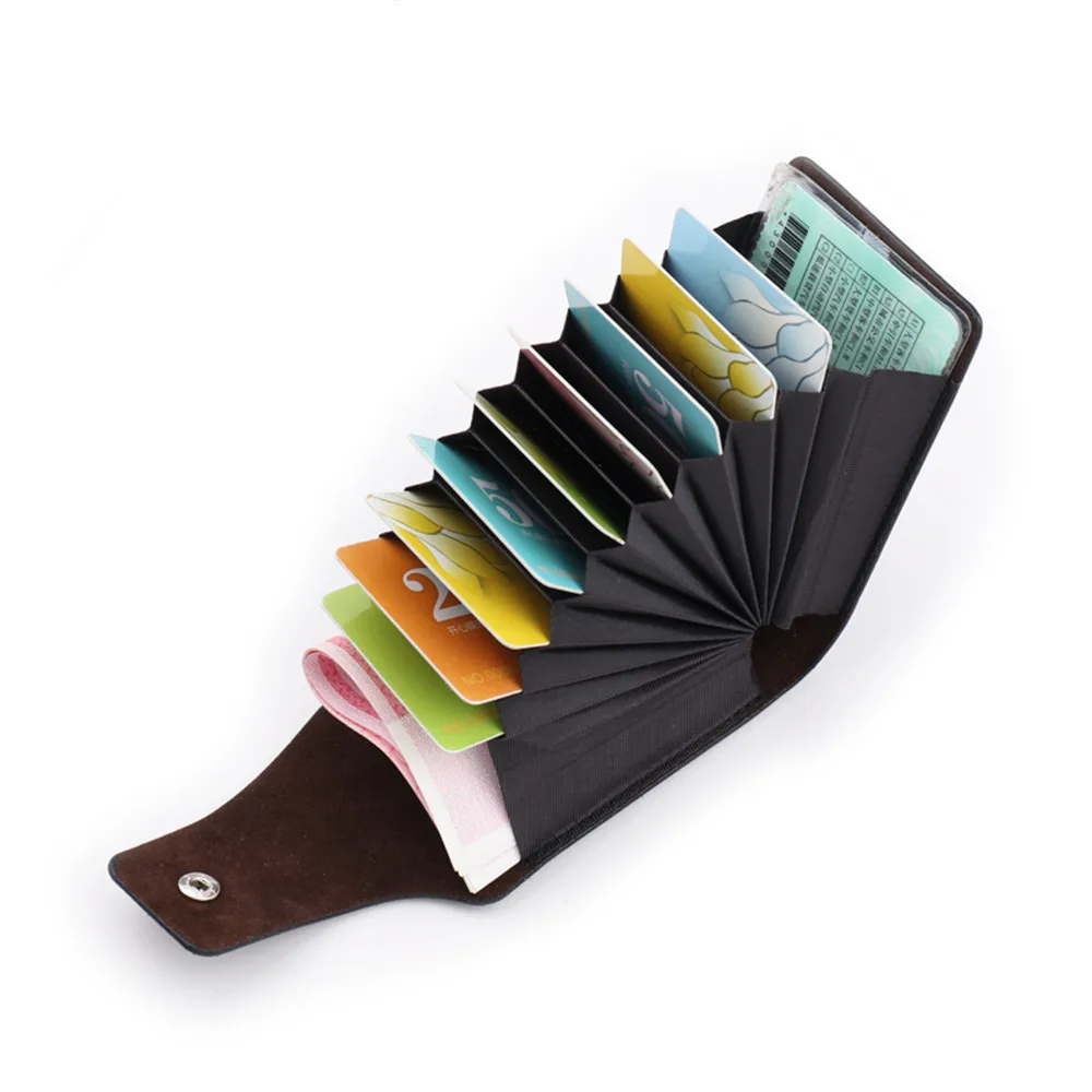 Top Trends: 1Pc Men Business Credit Card Holder PU Leather Purse For Cards Case Wallet For Credit ID Bank Card Holder Women Men Coin Purse Shoppable Styles