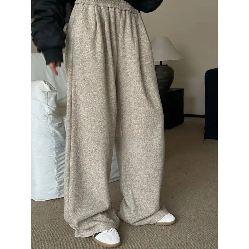 Top Trends: Deeptown Grey Sweatpants Women Baggy Korean Style Oversize Wide Leg Sports Pants Winter Trouser Casual Vintage Harajuku Fashion Shoppable Styles - Image 5