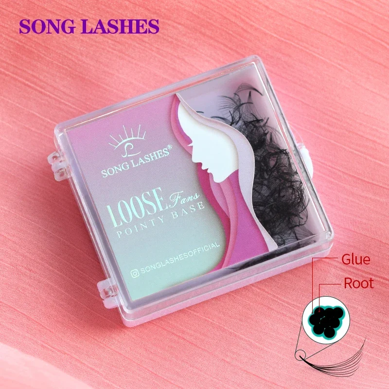 Top Trends: SONG LASHES Pointy Base Premade Fans For Eyelash Extension Loose Fans Medium Stem Sharp Thin Pointy Base Lashes Make Up Tool Shoppable Styles