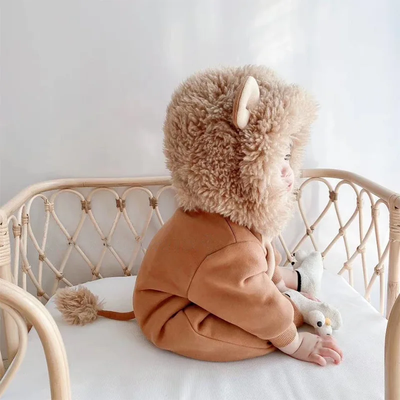 Top Trends: Umorden Autumn Winter Baby Lion Costume Rompers Outwear Infant Boys Girls 0-3 Year Jumpsuit Hoodie Halloween Purim Fancy Dress Shoppable Styles